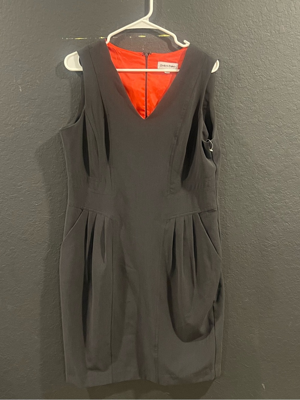 Shelby & Palmer Black Sleeveless V-Neck Dress